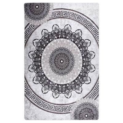 B&Q -  Rug Washable 80X150 Cm Multicolour Anti Slip