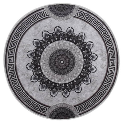 B&Q -  Rug Washable 120 Cm Multicolour Anti Slip