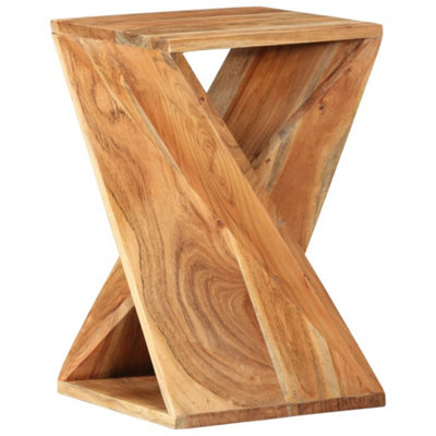 Vidaxl Side Table 35X35x55 Cm Solid Wood Acacia