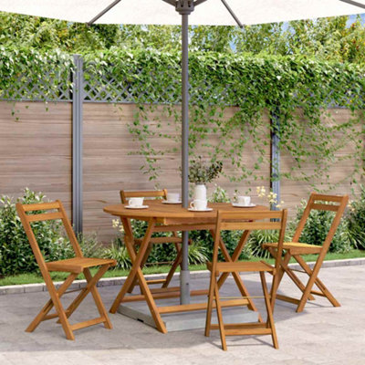B&Q -  Folding Garden Table 110 Cm Solid Acacia Wood