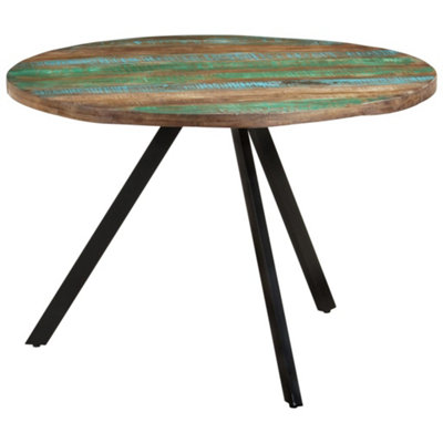 Vidaxl Dining Table 110X75 Cm Solid Wood Reclaimed from B&Q