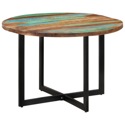 B&Q -  Dining Table 110X75 Cm Solid Wood Reclaimed