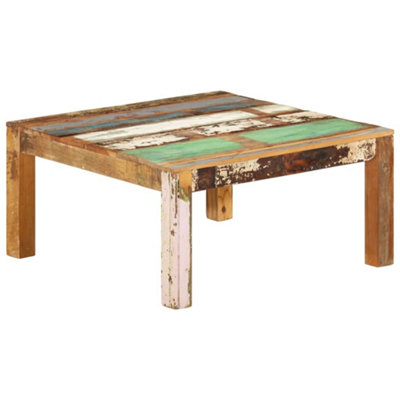 Vidaxl Coffee Table 80X80X40 Cm Solid Reclaimed Wood from B&Q