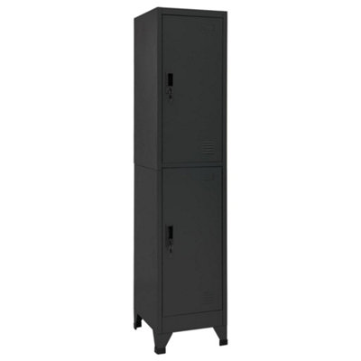 Vidaxl Locker Cabinet Anthracite 38X45X180 Cm Steel from B&Q
