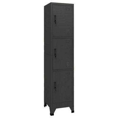 Vidaxl Locker Cabinet Anthracite 38X45X180 Cm Steel from B&Q