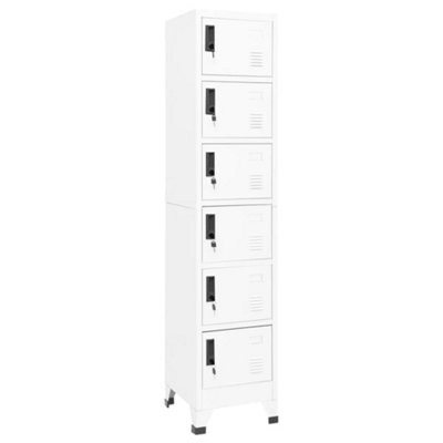 Vidaxl Locker Cabinet 38X40x180 Cm Steel White