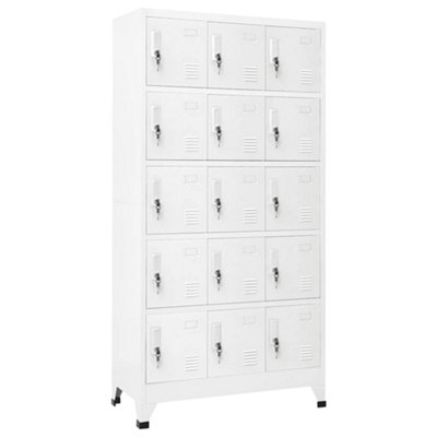Vidaxl Locker Cabinet Light Grey 90X40X180 Cm Steel from B&Q