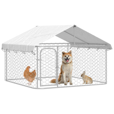 Vidaxl Outdoor Dog Kennel With Roof 200X200X150 Cm from B&Q