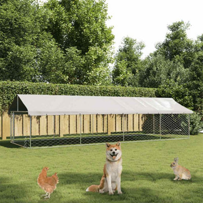Vidaxl Outdoor Dog Kennel With Roof 600X200X150 Cm from B&Q