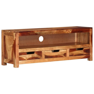 Vidaxl Tv Cabinet 110X30X40 Cm Solid Wood Acacia from B&Q