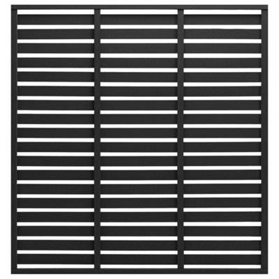 Vidaxl Fence Panel Wpc 180X180 Cm Black from B&Q