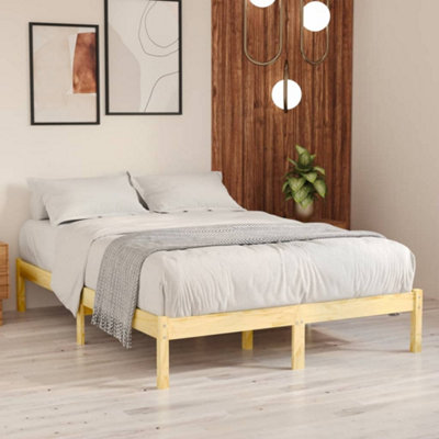 810012 Vidaxl Bed Frame Without Mattress Solid Wood 120X200 Cm from B&Q