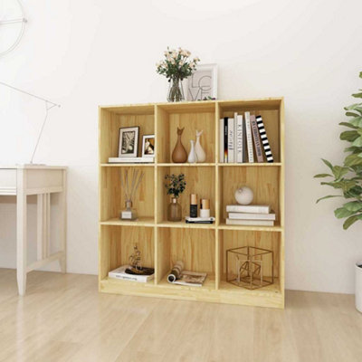 Vidaxl Book Cabinet/Room Divider 104X33.5x110 Cm Solid Pinewood