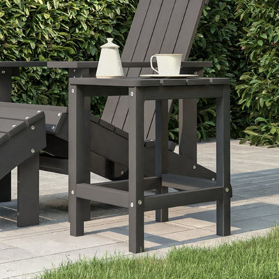 Vidaxl Garden Adirondack Table 38X38x46 Cm Hdpe Anthracite