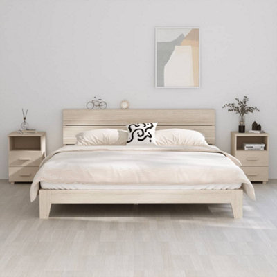 Vidaxl Bedside Cabinets Hamar 2 Pcs Honey Brown 40X35X62 Cm Solid Wood from B&Q