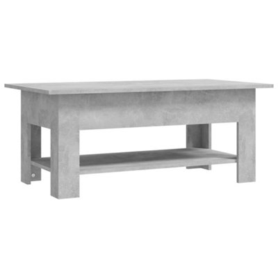 Vidaxl Coffee Table Concrete Grey 102X55X42 Cm Engineered Wood from B&Q