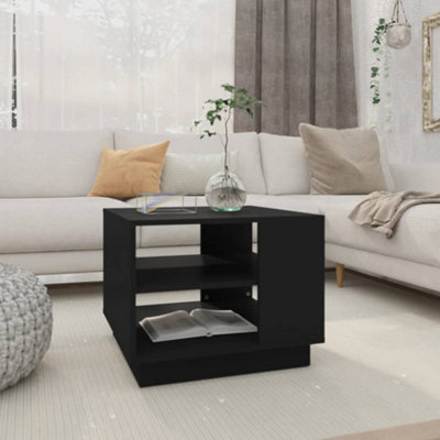 B&Q -  Coffee Table Black 55X55X43 Cm Engineered Wood