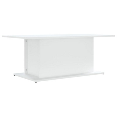 B&Q -  Coffee Table White 102X55.5X40 Cm Engineered Wood