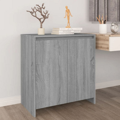 B&Q -  Sideboard Grey Sonoma 70X41X75 Cm Engineered Wood