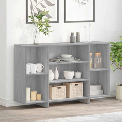 B&Q -  Sideboard Grey Sonoma 120X30X75 Cm Engineered Wood