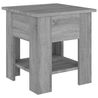 Vidaxl Coffee Table Sonoma 40X40x42 Cm Engineered Wood Grey