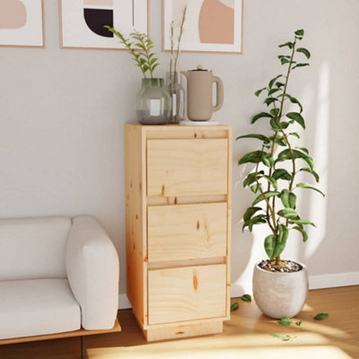 Vidaxl Sideboard 32X34x75 Cm Solid Wood Pine