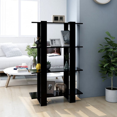 B&Q -  Book Cabinet/room Divider Black 80X30X123.5 Cm