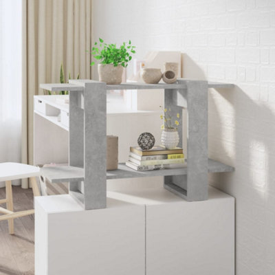 B&Q -  Book Cabinet/room Divider Concrete Grey 80X30X51 Cm