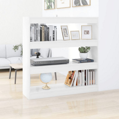 B&Q -  Book Cabinet/room Divider White 100X30X103 Cm Book Cabinets