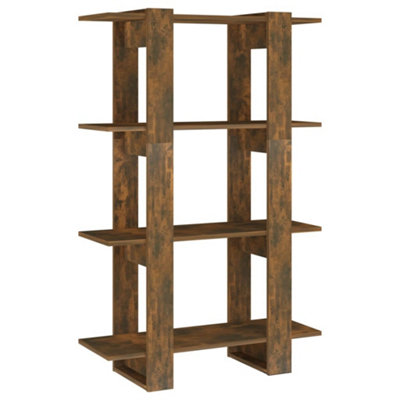B&Q -  Book Cabinet/room Divider Smoked Oak 80X30X123.5 Cm