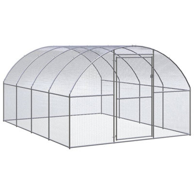B&Q -  Outdoor Chicken Coop 3X4X2 M Galvanised Steel