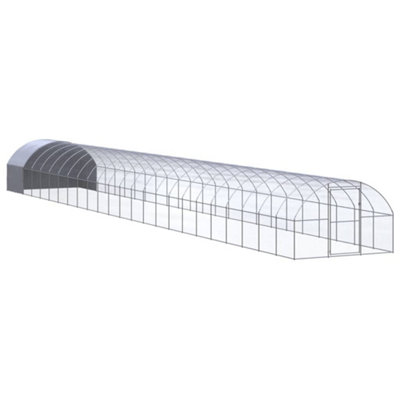 Vidaxl Outdoor Chicken Coop 3X24X2 M Galvanised Steel from B&Q
