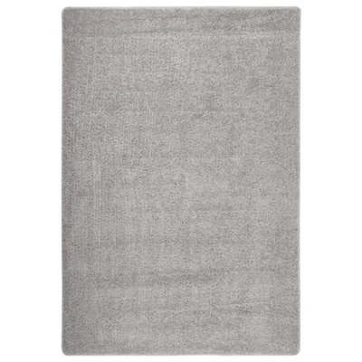 B&Q -  Shaggy Rug Light Grey 120X170 Cm Anti Slip