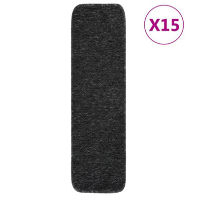 Vidaxl Anti Slip Stair Mats 15 Pcs 75X20 Cm Anthracite Rectangular Stair Mats from B&Q