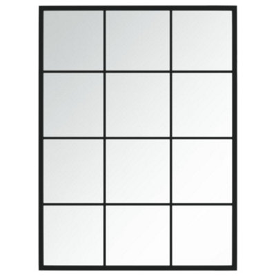 Vidaxl Wall Mirror Black 80X60 Cm Metal from B&Q