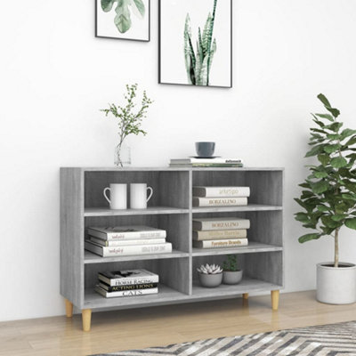 B&Q -  Sideboard Grey Sonoma 103.5X35X70 Cm Engineered Wood