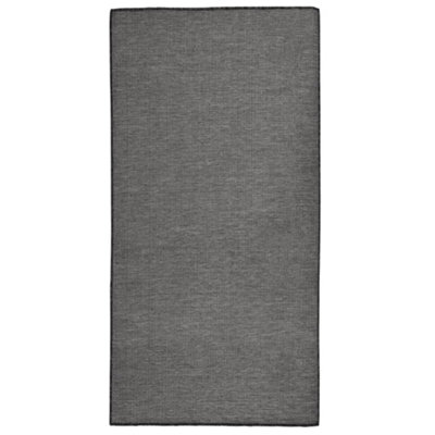 B&Q -  Outdoor Flatweave Rug 100X200 Cm Grey