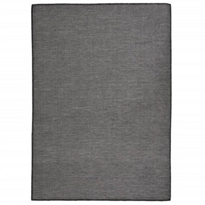 B&Q -  Outdoor Flatweave Rug 140X200 Cm Grey