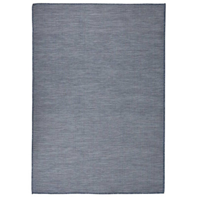 B&Q -  Outdoor Flatweave Rug 160X230 Cm Blue
