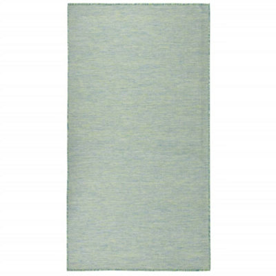 B&Q -  Outdoor Flatweave Rug 140X200 Cm Turquoise