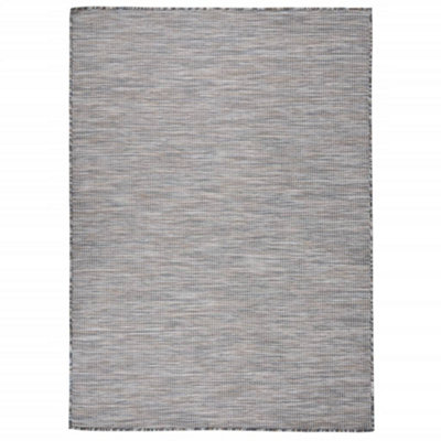 B&Q -  Outdoor Flatweave Rug 200X280 Cm Brown And Black