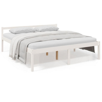Vidaxl Senior Bed Without Mattress White 180X200Cm Super King Size from B&Q