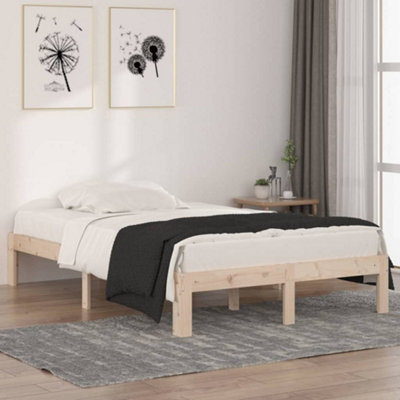 Vidaxl Bed Frame Without Mattress 120X190Cm Small Double from B&Q