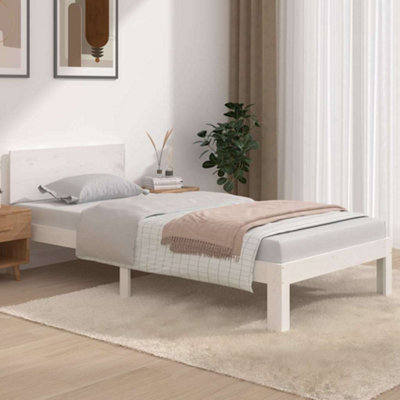 Vidaxl White Bed Frame Without Mattress 90X190cm Single Small