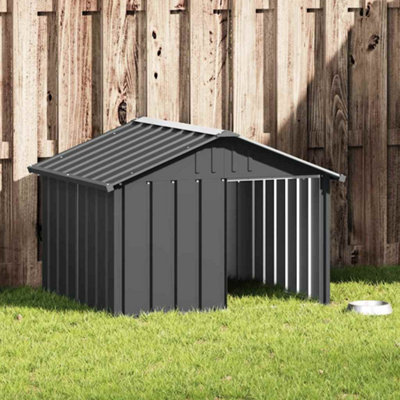 Weatherproof Dog Kennel with Roof Enclosure Dog House Outdoor Animal Shelter - Image 4