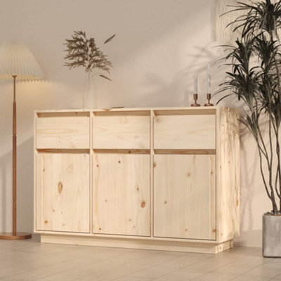 Vidaxl Sideboard 110X34X75 Cm Solid Wood Pine from B&Q