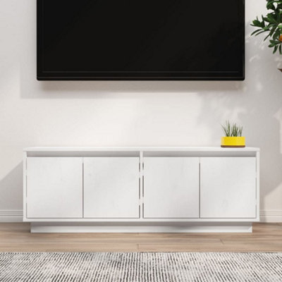 Vidaxl (White) Solid Wood Pine Tv Cabinet Living Room Media Unit Stand Multi Colours - Image 4
