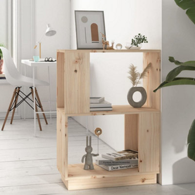 Vidaxl Book Cabinet/room Divider 51X25X70 Cm Solid Wood Pine