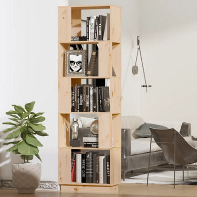 Vidaxl Book Cabinet/room Divider 51X25X163.5 Cm Solid Wood Pine
