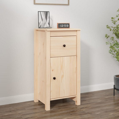 Vidaxl Grain Sideboard 40X35x80 Cm Solid Wood Pine